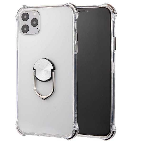 iPhone 11 Pro - Praktiskt Skyddsskal med Ringhållare Red Röd
