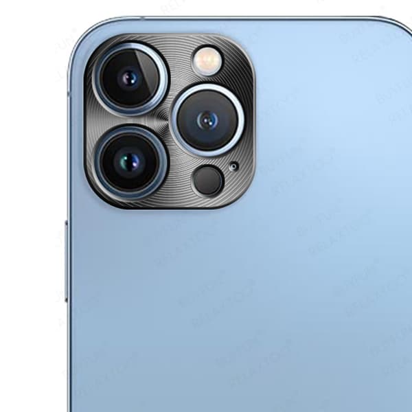 iPhone 12 Mini Kameraramskydd AK Alloy Linsskydd Blå