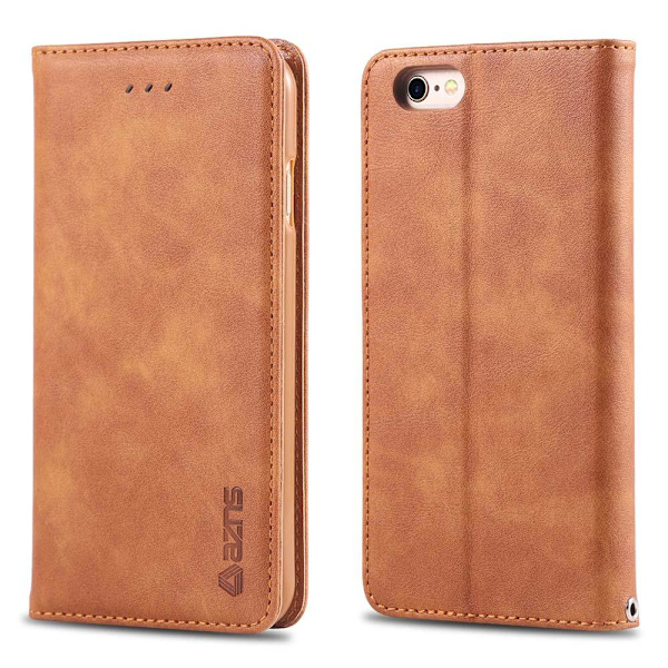 iPhone 6/6S - Praktiskt Stilrent Plånboksfodral Brun Brun