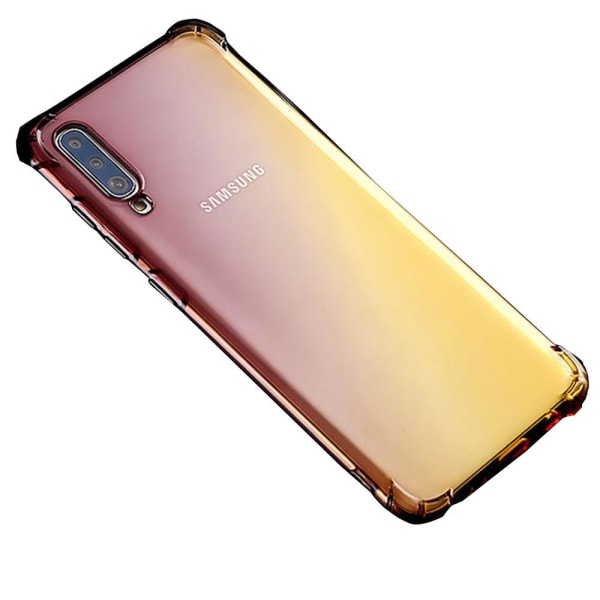 Samsung Galaxy A70 - kulutusta kestävä silikonisuojakuori (FLOVEME) Blå/Rosa