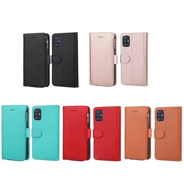 Samsung Galaxy A51 - Robust pung etui Roséguld