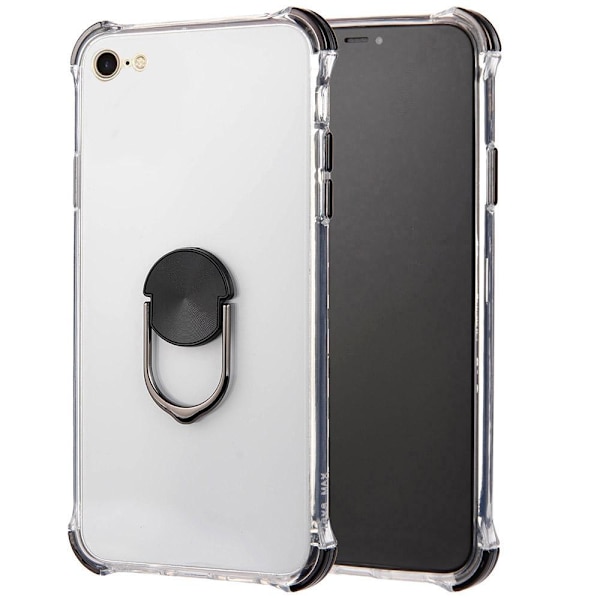 iPhone 6/6S - Praktiskt Skal med Ringhållare Silver
