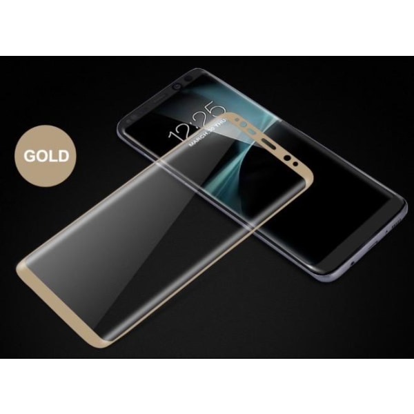 Samsung Galaxy S8+ - ProGuard EXXO skjermbeskytter med ramme (HD) Guld Guld