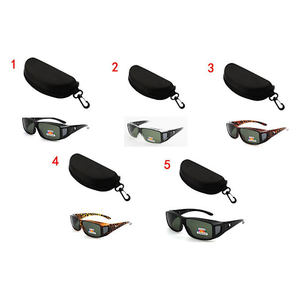 Solglas�gon Polarized �verdrag f�r vanliga Glas�gon 1