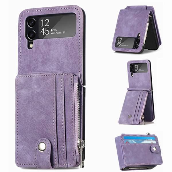 Samsung Galaxy Z Flip 3 - Skal med Korthållare Blå