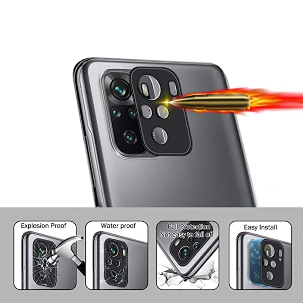 Xiaomi Redmi Note 10S 2.5D HD Kameralinsskydd Transparent/Genomskinlig
