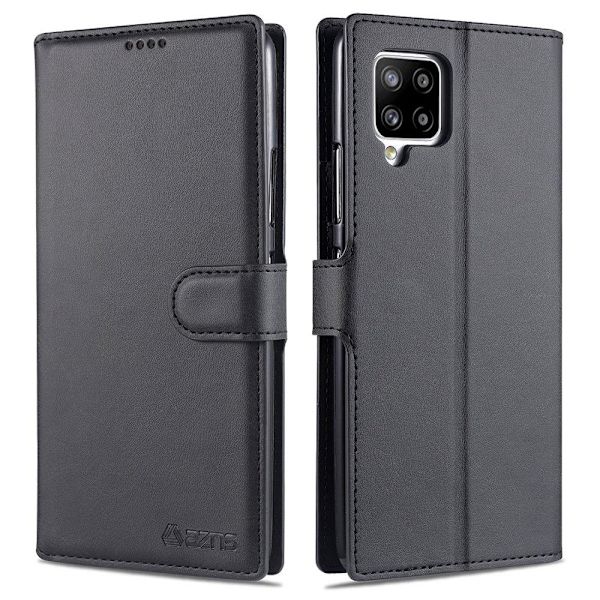 Samsung Galaxy A12 - Praktisk AZNS Wallet Case Brun