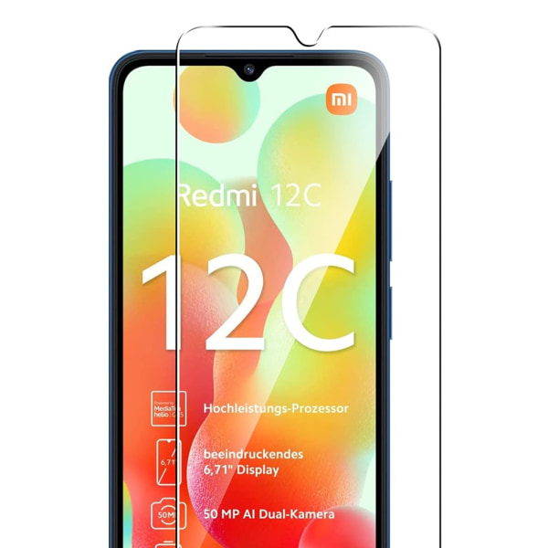 Xiaomi Redmi 12C - Skärmskydd Standard HD 0,3mm