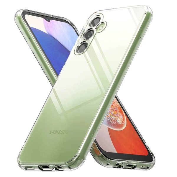 Samsung A14 5G - Beskyttende, stilig silikondeksel Transparent