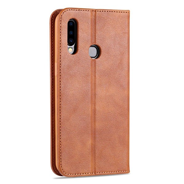 Samsung Galaxy A20S - Stilrent Plånboksfodral Mörkbrun