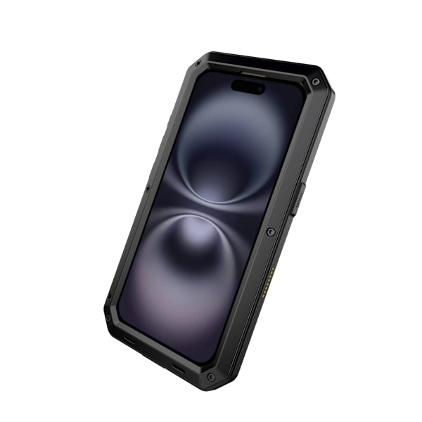 iPhone 16 - HEAVY DUTY - Extremt Stötsäkert Skydd Svart