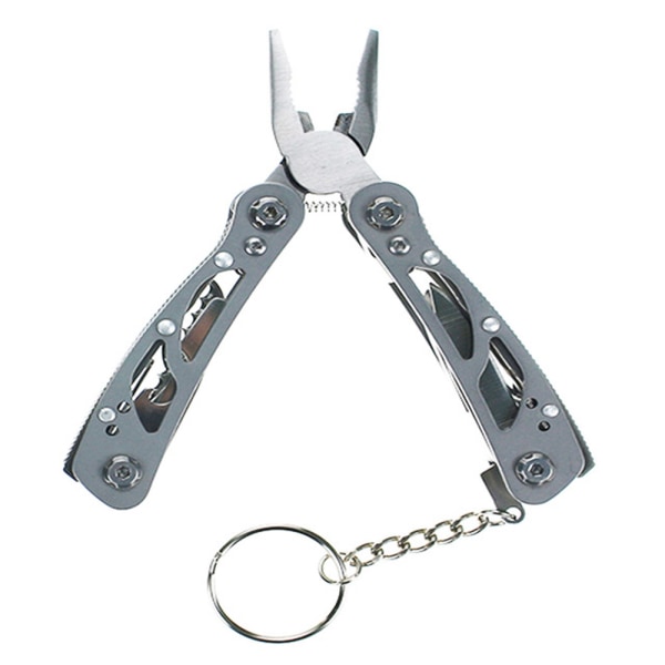 9 i 1 Multifunktionell Verktygs Set / Fickkniv Silver