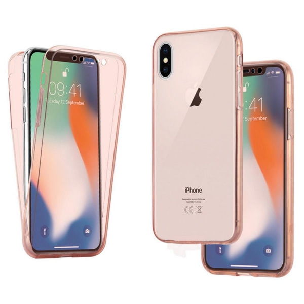 Crystal-Etui med Touchsensorer (Dobbeltsidet) iPhone X/XS Transparent/Genomskinlig