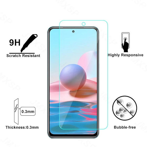Xiaomi Redmi Note 10S Standard Skärmskydd HD 0,3mm Transparent