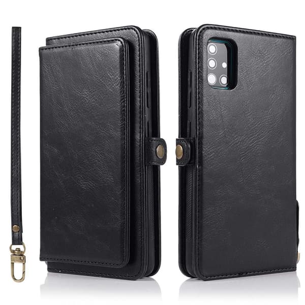Samsung Galaxy A51 - 2-i-1 Plånboksfodral Mörkgrön