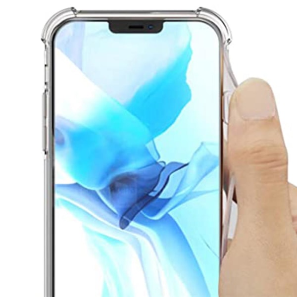 iPhone 13 Pro - Floveme Cover med kortholder Transparent