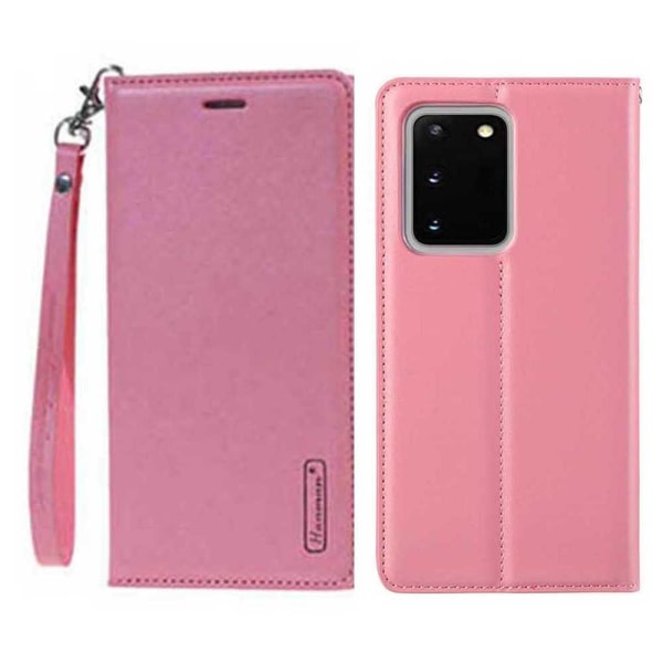 Samsung Galaxy S20 - ammattimainen Hanman lompakkokotelo Rosaröd