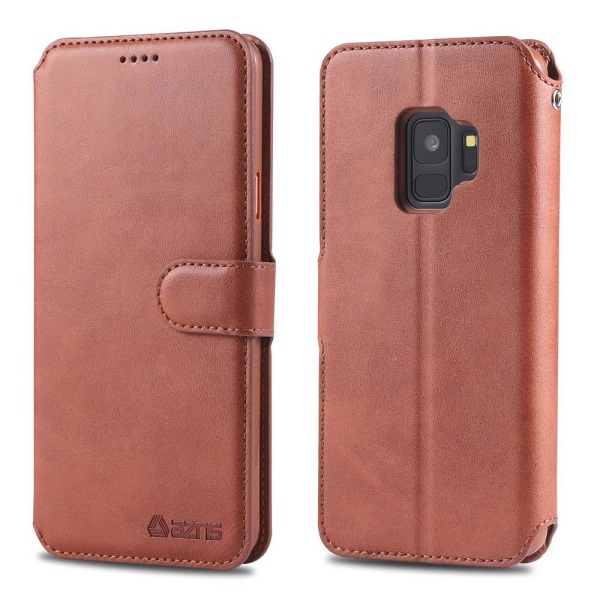 Samsung Galaxy S9 - Praktisk Yazunshi Wallet Case Röd