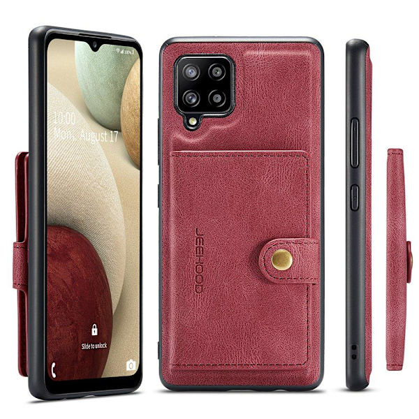 Samsung Galaxy A12 - Cover med kortholder Brun