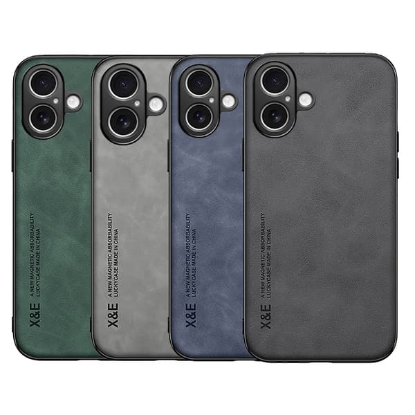 iPhone 16 Mockainspirerat Skyddsfodral Svart