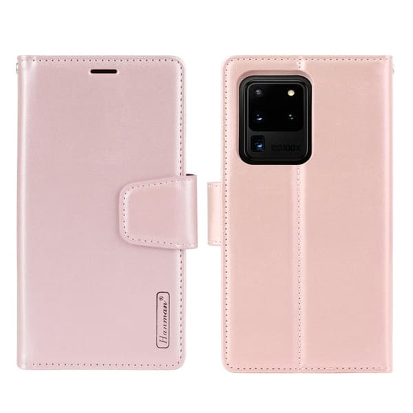 Samsung Galaxy S20 Ultra - Hanman Plånboksfodral Brun