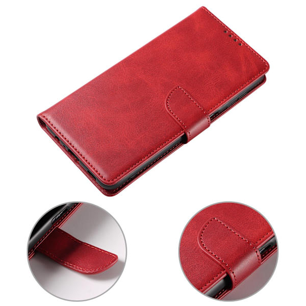 Samsung Galaxy S23 - Elegant Praktiskt Plånboksfodral Red