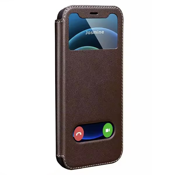 iPhone 13 Pro Max Läderfodral  Elegant skydd i toppklass Röd