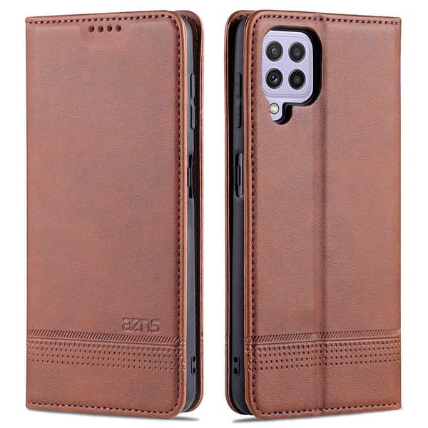 Samsung Galaxy A22 4G - AZNS Pung etui Mörkgrön
