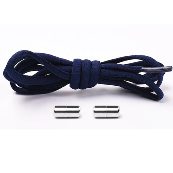 Stilfulde snørebånd med metalspænder (elastisk) Himmelsblå