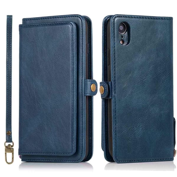 iPhone XR - Pung-etui med dobbelt funktion Brun