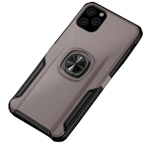 iPhone 11 Pro Max - Professionellt Leman Skal med Ringhållare Mörkblå Mörkblå