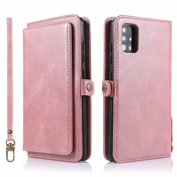 Samsung Galaxy A51 - 2-i-1 Plånboksfodral Roséguld