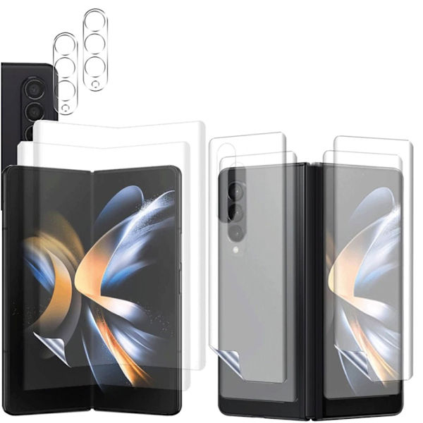 Galaxy Z Fold 4 - 4-in-1 Skärmskydd & Kameralinsskydd Transparent