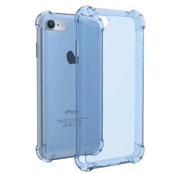 Praktiskt Stilrent Silikonskal iPhone 7 Drop-proof Anti-crash Silver/Grå Silver/Grå