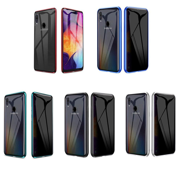 Samsung Galaxy A20E - Dubbelt Magnetiskt Skal Blå