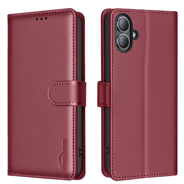 iPhone 16 Plånboksfodral - Lyxigt & Skyddande Svart