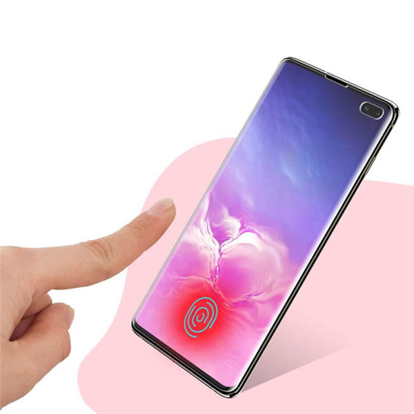 Samsung Galaxy S10 Plus - HuTech FRAM Skärmskydd Transparent/Genomskinlig