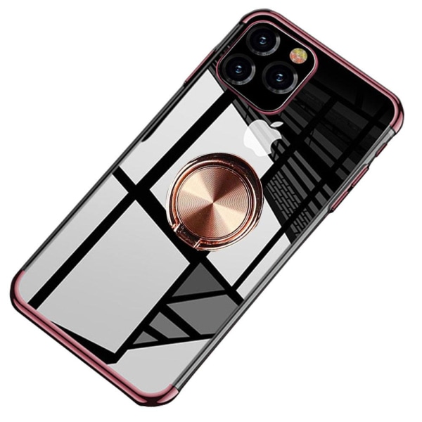 iPhone 12 Pro - Floveme Cover med Ringholder Roséguld