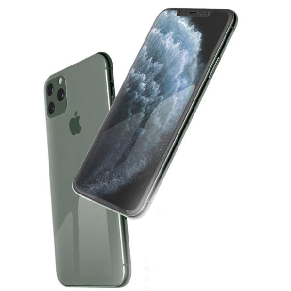 iPhone 11 Pro 2-PACK Skärmskydd Fram- & Baksida 9H Nano-Soft Transparent