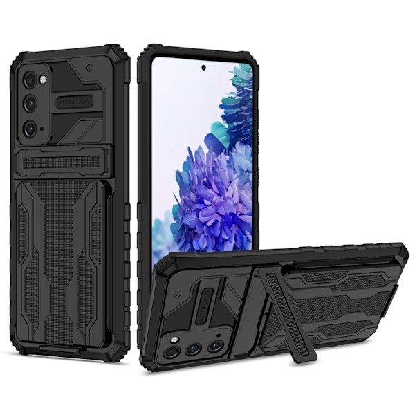 Elegant Wallet Case för Samsung Galaxy S21 FE Röd