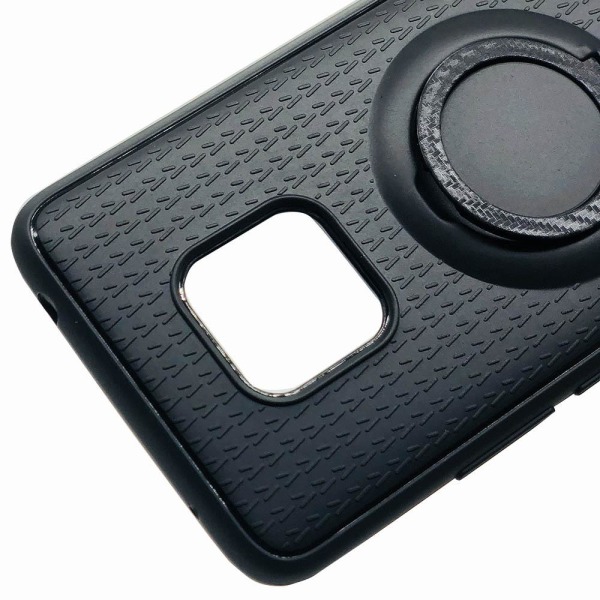 Skyddsskal med Ringhållare i Carbondesign - Huawei Mate 20 Pro Blå
