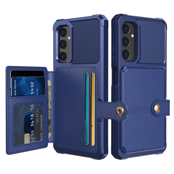 Magnetiskt Plånboksfodral i PU-Läder för Samsung Galaxy A05S 4G Marinblå