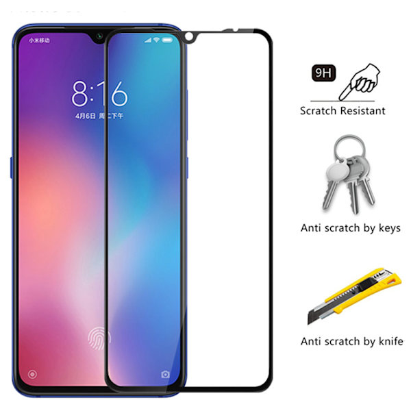 Huawei Honor 10 Lite Skärmskydd 2.5D HD 0,3mm Svart