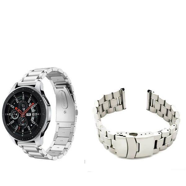 Stilrent Klockarmband i Rostfritt Stål Silver 24mm