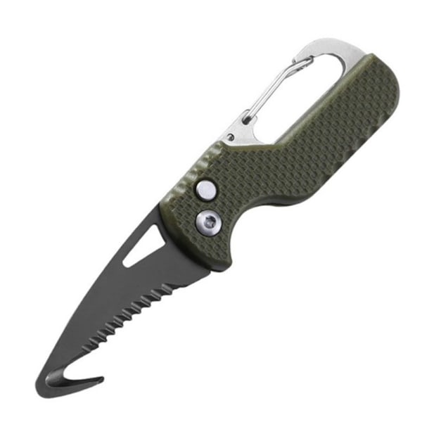 Multifunktionell Utfällbar Fickkniv Militärgrön/Silver
