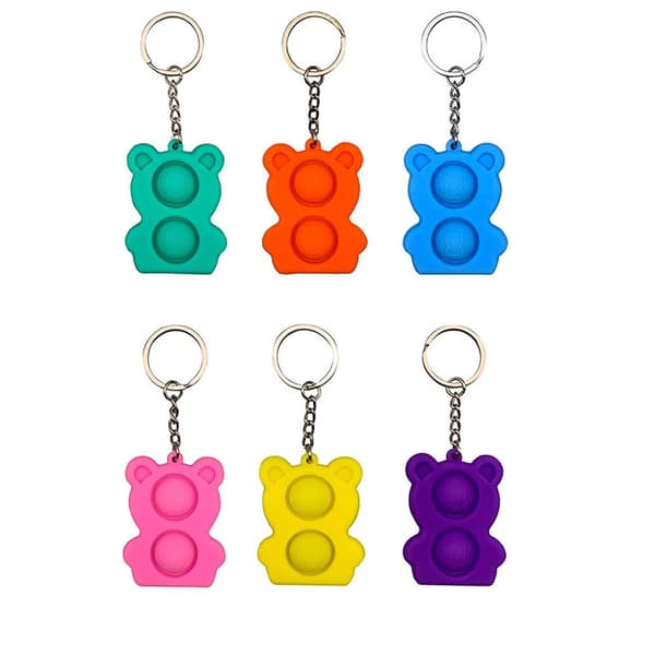Teddybj�rn Fidget Toy / Pop It / Simple Dimple Orange
