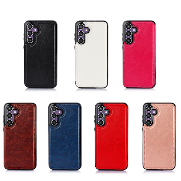 Nya Samsung Galaxy S23 FE - Stilrent Skal med Plånbok/Kortfack Brun