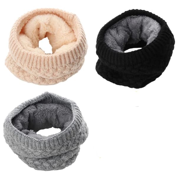 Ringhalsduk Fleece  Varm & Bekväm, Perfekt för Vind Grå