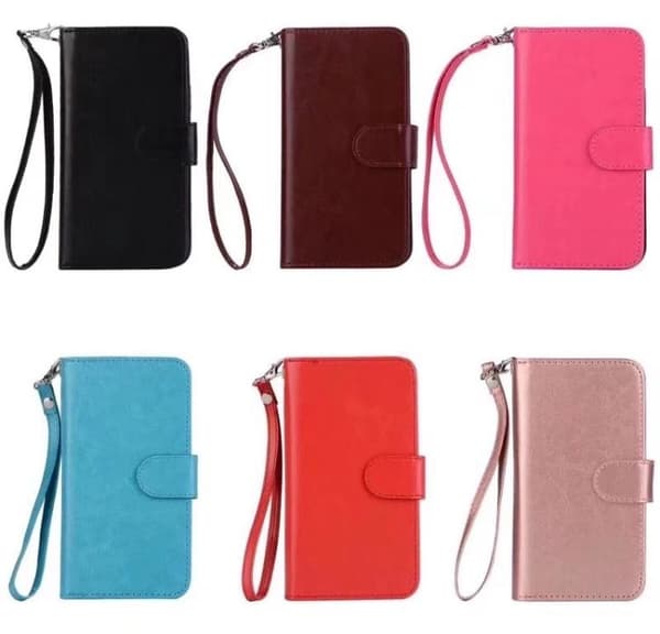 Stilrent Plånboksfodral Sedelfack för iPhone X/XS (9-Kort) Brun