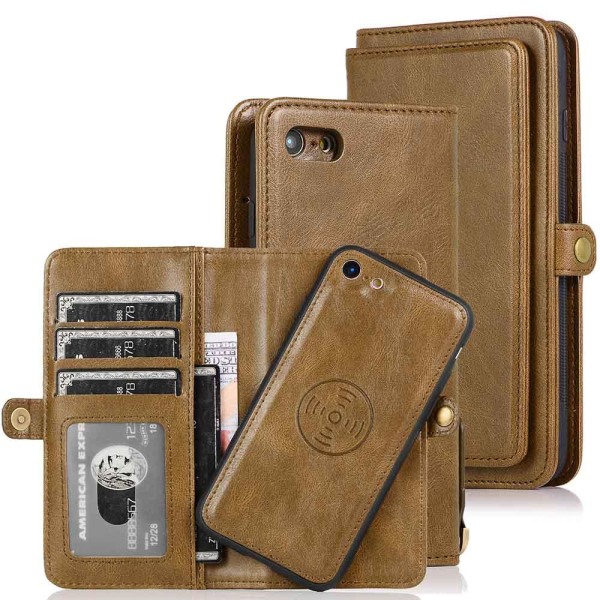Double Wallet Case - iPhone SE 2020 Mörkgrön